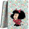 Grafoplás Grafoplas - Cartella scolastica con buste trasparenti A4, Mafalda Pigiama, coperchi flessibili, 30 fodere in polipropilene, Poliplas, perfetto per organizzare il tuo materiale scolastico