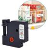 Double Dragon, Confezione da 5 Nastri Compatibili per Dymo D1 Tape 45013 A45013 S0720530, Nero su Bianco, 12mm x 7m, Ricariche per Dymo LabelManager 160 210D 280 360D 420P 450 450D 500TS
