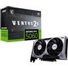 MSI NVIDIA GeForce RTX 5060 8G Ventus 2X OC Scheda Grafica Gaming GDDR7 128 bit, frequenza boost fino a 2535 MHz, PCIe Gen 5, DLSS 4, 3x DP 2.1, 1x HDMI 2.1, compatibile con case SFF