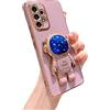 Didan Nadoli per Samsung Galaxy A13 4G Blu Stella Astronauta Nascosto Cavalletto Custodia,Donne Uomini Ragazze Sottile Morbido Placcatura Astronauta Pieghevole Supporto TPU Flessibile Cover