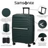 Samsonite Neo Flux - Spinner S, Bagaglio a mano espandibile, 55 cm, 39/45 L, Verde giungla (Jungle Green)