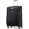 Samsonite Solyte DLX Softside - Valigia espandibile con ruote girevoli, Nero mezzanotte., Checked-Medium 25-Inch, Solyte Dlx Softside - Valigia espandibile con ruote girevoli