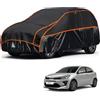 kayme Telo Copriauto Antigrandine, Adatto per Auto a Kia Rio Hatchback(1999-2025), Kayme Copertura Auto Antigrandine Impermeabile E Resistente Anti UV Antipolvere Vento, con strisce riflettenti-Nero.