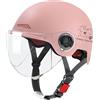 ACMEDE Casco Del Veicolo Elettrico Estate Lente Universale Protezione Solare Mezzo Casco, Uomo E Donna Moto Casco Semi-coperto, Ciclomotore Casco Traspirante