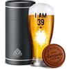 CROWNLY CRYSTAL® Bicchiere Birra Personalizzato 40 Anni Uomo Regalo Compleanno Idee Regalo Personalizzati Fidanzato Amica Fratello