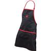 Charbroil Char-Broil 140 517 - Grembiule per Barbecue con Tasche, Nero e Rosso