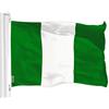 G128 Nigeria Nigeria Flag 3x5 ft Printed Brass Grommet 150d Polyester Flag Indoor/Outdoor - Much Thicker More Durable 100d 75d Polyester