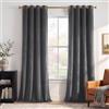 StangH Tende in velluto grigio per soggiorno, lunghe 243,8 cm, blocco della luce, pannelli in velluto, per camera da letto/porta scorrevole in vetro, larghezza 132 x lunghezza 244 cm, 2 pannelli