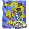 LOGOVISION Trasformatori Transformers Blanket, 152 x 127 cm, coperta super morbida al tatto, modello Bumblebee Transform
