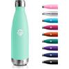 KollyKolla Borraccia Termica 500ml, Isolamento Doppia Parete, Bottiglia Acqua in Acciaio Inox, Senza BPA, Antigoccia, Borraccia Riutilizzabile per Scuola, Bambini, Ufficio, Sport, Palestra, Campeggio e Viaggi