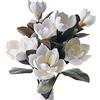 MINYULUA 3 fiori di magnolia artificiali, lunghi 74,9 cm, fiori di magnolia bianchi, finti bouquet di fiori per matrimoni, composizioni floreali, per centrotavola, matrimoni, vacanze, feste,