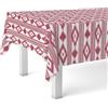 Martina Home Tovaglia in tela cerata MALLORQUÍ ROSSO140X140 CM