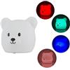 BEPER Lampada LED Orsetto in Silicone per Bambini, Luce Notturna Multicolore Touch, Ricaricabile USB, Morbida e Sicura, 0M+Facil