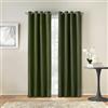 LOFT LIVING Augustow - Tenda oscurante con occhielli, 132 x 213 cm, colore: Verde oliva