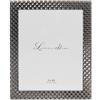 Lawrence Frames Cornice portafoto in metallo nero fumé 20 x 25 cm, motivo a rombi