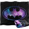 LOGOVISION Batman Galaxy Signal Coperta super morbida al tatto setoso - 152 x 127 cm