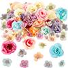 Janinka 174 mini fiori finti per artigianato, piccoli fiori artificiali in seta, per decorazioni di nozze, feste, ghirlande fai da te, 2 cm, 4 cm, colorati