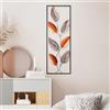 Wallity Accessorio decorativo da parete in metallo, fatto a mano, 32 x 90 cm, 100% metallo (1,5 mm), design unico dipinto a mano, perfetto per la decorazione della casa e tocco personale