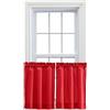 Ellis Curtain A.L. Ellis Stacey Livelli, Cotone e Poliestere, Rosso, W 28 x L 24 (2 Panels)
