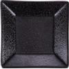 Villa d'Este Home Tivoli 1996 Set 6 Piattino quadrato 13,5x13,5 cm in gres, Horeca Black