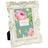 Laura Ashley Cornice in resina decorata a mano, 10 x 15 cm, con cavalletto e gancio, per tavolo e parete, design floreale decorativo, decorazione per la casa, galleria fotografica, arte (10 x 15 cm,