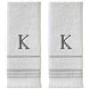 SKL Home Set di asciugamani, K, Cotone, Bianco, 16x26