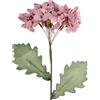 DRW Set di 6 Rami di Foglie Artificiali in Schiuma Eva, plastica e Carta Viola, 70 cm, Violetto, Medidas: 70cm