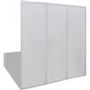 vidaXL Doccia da Bagno a Parete 117x120cm 3 Pannelli Pieghevoli casa Arredamento