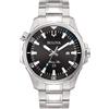 Bulova Orologio solo tempo uomo Marine Star nero acciaio 96B382