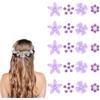 TELAIN 20 mini fermagli per capelli con strass | piccoli fermagli per capelli viola | forcine per capelli da sposa e da sposa per ragazze e donne