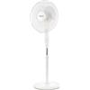 Taurus - Ventilatore a Piantana Greco 16CR Pure 45W | Oscillante | Inclinazione regolabile | 3 Pale 40cm | 3 Velocità | Altezza regolabile | Base rotonda | Griglia rimovibile | Maniglia | Bianco