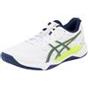 ASICS Gel-Tactic 12, Sneaker Uomo, Bianco/Nero, 39.5 EU
