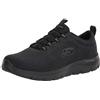 Skechers Summits Louvin - Scarpe da Uomo, Nero/Nero, 7.5 Wide