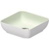 Duravit Sivida lavabo da appoggio, 266003FG00, Sivida bianco satinato opaco/verde pallido opaco [Lavabi > Lavabi da Appoggio]