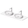 Duravit Sivida top con lavabo doppio, 2680163200, Sivida [Mobili da Bagno > Top con Doppio Lavabo da Appoggio]