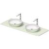 Duravit Sivida top con lavabo doppio, 268016FH00, Sivida [Mobili da Bagno > Top con Doppio Lavabo da Appoggio]