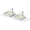 Duravit Sivida top con lavabo doppio, 268021FG00, Sivida [Mobili da Bagno > Top con Doppio Lavabo da Appoggio]