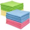 ZOLLNER 20 panni in microfibra per una pulitura senza aloni e pelucchi - colori assortiti- lavabili a 60°C - 40x40 cm - dallo specialista per alberghi