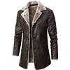 Glenmi Giubbotto Bomber Da Uomo Vera Pelle Di Agnello In Pelle Di Pecora Giacca In Pelle Giacca Invernale In Pelle (Color : Brown, Size : M)