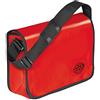 VELOFLEX 7000321 - Borsa a tracolla Velocolor, in telone per camion, con scomparto per cellulare, 2 scomparti per penne e tasca slip-in, rosso, 1 pezzo