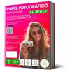 OFITURIA Carta Fotografica A4 Lucida - Alta Risoluzione, Asciugatura Istantanea, 240 g/m², Compatibile con Stampanti Inkjet - 25 fogli