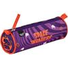 Quo Vadis - Astuccio per la scuola - Rotondo - Space Invaders - Viola - 23x8x8 cm - Tela - Poliestere - 1 scomparto(i)