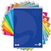 BM BeMore - Blocco Spiralato L/C Color 0107402 - Blocco Spiralato Lato Corto Formato A4 - Rigatura 1R, Righe senza Margini - Carta 90 g/mq - Confezione 5 Pezzi - Colori assortiti