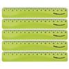 KUM - Righello Flexi Style 15 cm, verde, confezione da 5 | Materiale scolastico flessibile per misurare, disegnare e lavorare con precisione