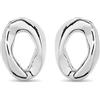 Uno de 50 UNOde50 Orecchini in lega di metallo placcati in argento Sterling con piccola forma ovale a maglie