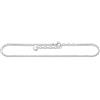 THOMAS SABO AK0035-001-21-L27V - Cavigliera da donna, in argento Sterling 925, effetto cordoncino, lunghezza 22-27 cm, 22-27 cm, Argento sterling, Nessuna pietra preziosa
