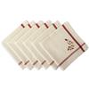 DII Thankful Autumn Collection - Set di tovaglioli Quadrati per Decorazione da Tavolo, 20 x 20 cm, Foglie cadenti, 6 Pezzi