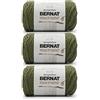 Bernat Filato di oliva macramè, confezione da 3 pezzi, 250 g, cotone, #6 super voluminoso, per lavori a maglia, uncinetto e artigianato