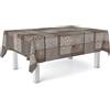 ECOMMERC3 | Tovaglia in tela cerata dimensioni 220x140 cm repellente macchie - Tovaglia in tela cerata color POMPE MARRONE 100% Made in Spain non trasferisce liquidi