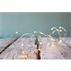 VoltShine Ghirlanda di filo LED caldo 4,9 m, funzionamento a batteria, perfetta per decorare ambienti interni ed esterni*